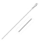 14k White Gold Classic Box Chain (0.68 mm)