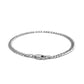 14k White Gold Solid Curb Bracelet (3.60 mm)