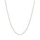 18k White Gold Round Cable Chain (1.50 mm)