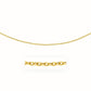 14k Yellow Gold Pendant Chain with Textured Links (3.30 mm)