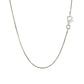 Sterling Silver Rhodium Plated Octagonal Snake Chain (0.90 mm)