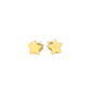 14k Yellow Gold Post Earrings with Stars(6.5mm)