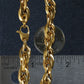 Double Oval Link Chain Bracelet in 14k Yellow Gold
