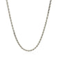 2.2mm Sterling Silver Rhodium Plated Wheat Chain