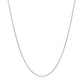 14k White Gold Round Cable Link Chain (1.20 mm)