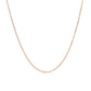 14k Pink Gold Diamond Cut Cable Link Chain (0.87 mm)