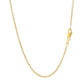 14k Yellow Gold Round Cable Link Chain (1.5 mm)