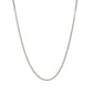 10k White Gold Gourmette Chain  (1.40 mm)