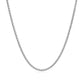 14k White Gold Round Wheat Chain (1.50 mm)