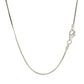Rhodium Plated Sterling Silver Snake Style Chain (1.20 mm)