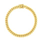 10k Yellow Gold Classic Miami Cuban Solid Bracelet (7.10 mm)