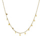 Choker Necklace with Hammered Beads in 14k Yellow Gold