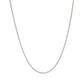 14k White Gold Round Wheat Chain (1.00 mm)