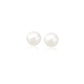 14k Yellow Gold Freshwater Cultured White Pearl Stud Earrings (6mm)