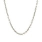 Sterling Silver Rhodium Plated Cable Chain (2.75 mm)