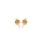 14k Yellow Gold Polished Round Stud Earrings(3mm)