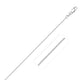 14k White Gold Classic Box Chain (0.60 mm)