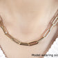 14K Yellow Gold Wide Paperclip Chain (6.10 mm)