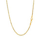 14k Yellow Gold Solid Diamond Cut Rope Chain (1.80 mm)