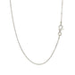 Sterling Silver Rhodium Plated Cable Chain (0.60 mm)