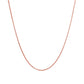 14k Rose Gold Diamond Cut Round Wheat Chain (0.60 mm)