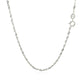 14k White Gold Singapore Chain (1.30 mm)