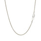 18k White Gold Round Wheat Chain (1.20 mm)