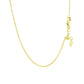 14k Yellow Gold Adjustable Cable Chain (1.10 mm)