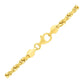 14k Yellow Gold Solid Diamond Cut Rope Chain (4.00 mm)