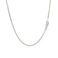 14k White Gold Gourmette Chain 1.0mm (1.00 mm)