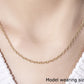 14k Yellow Gold Pendant Chain with Textured Links (2.50 mm)