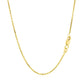 14k Yellow Gold Diamond Cut Cable Link Chain 1.4mm