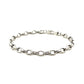 4.6mm 14k White Gold Oval Rolo Bracelet