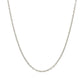 14k White Gold Round Cable Link Chain (1.50 mm)