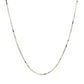 10k White Gold Adjustable Box Chain (0.85 mm)