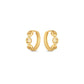 14k Yellow Gold Oval Mariner Huggies