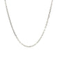 Sterling Silver Rhodium Plated Cable Chain (1.50 mm)