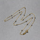 Diamond Cut Bead Links Pendant Chain in Two Tone Gold (3.50 mm)