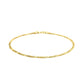 14k Yellow Gold Figaro Bracelet 1.5mm