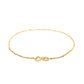 14k Yellow Gold Singapore Bracelet 1.0mm