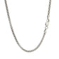 Rhodium Plated 2.5mm Sterling Silver Popcorn Style Chain (2.50 mm)