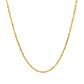 14k White and Yellow Gold Two Tone Sparkle Chain (1.50 mm)