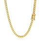 4.5mm 10k Yellow Gold Semi Solid Miami Cuban Chain