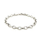 Sterling Silver Polished Charm Bracelet with Rhodium Plating (5.10 mm)
