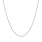 14k White Gold Round Cable Link Chain (1.10 mm)