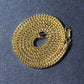 14k Yellow Gold Light Weight Wheat Chain (3.20 mm)