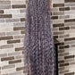 100% Human Hair Bohemian Knotless Braid Wig, Gray Color, Waist Length - (TARA GERY)