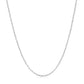 14k White Gold Faceted Cable Link Chain (1.20 mm)
