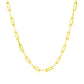18K Yellow Gold Paperclip Chain (2.50 mm)