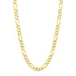 14K Yellow Gold Solid Pave Figaro Chain (5.90 mm)